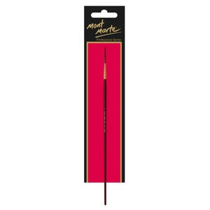 Premium Sable Artist Brush Rigger Size 10 - Professional Watercolor & Oil Painting Brush for Fine Details, Calligraphy, and Miniature Art