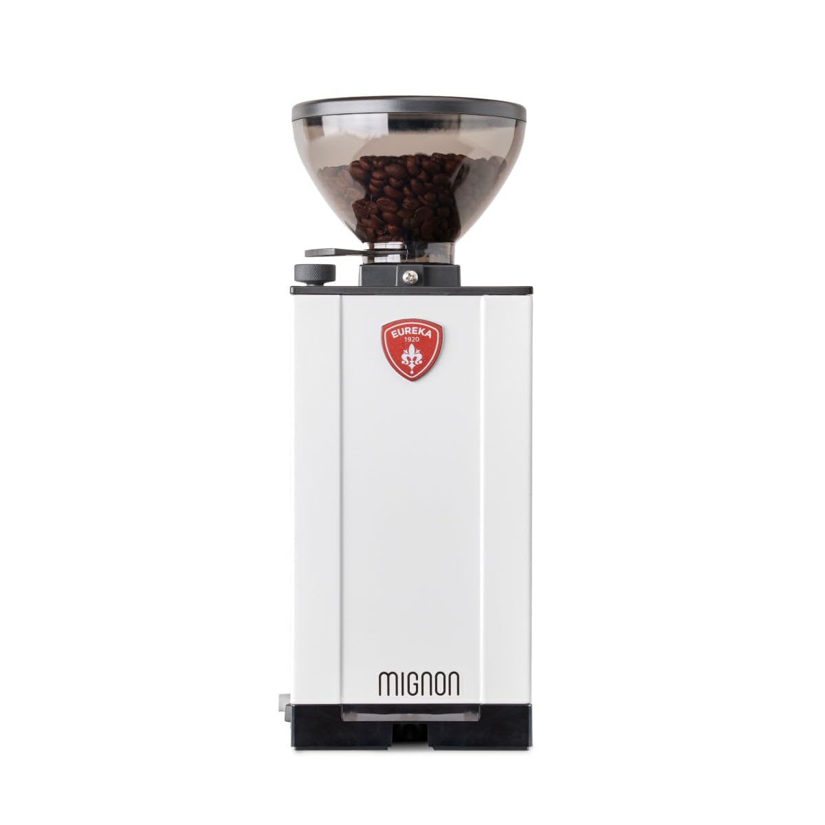Eureka Mignon Crono Brew Coffee Grinder - 150g Capacity, 50mm Steel Burrs, Adjustable Timer, White - Perfect for Home Baristas & Specialty Coffee Brewing