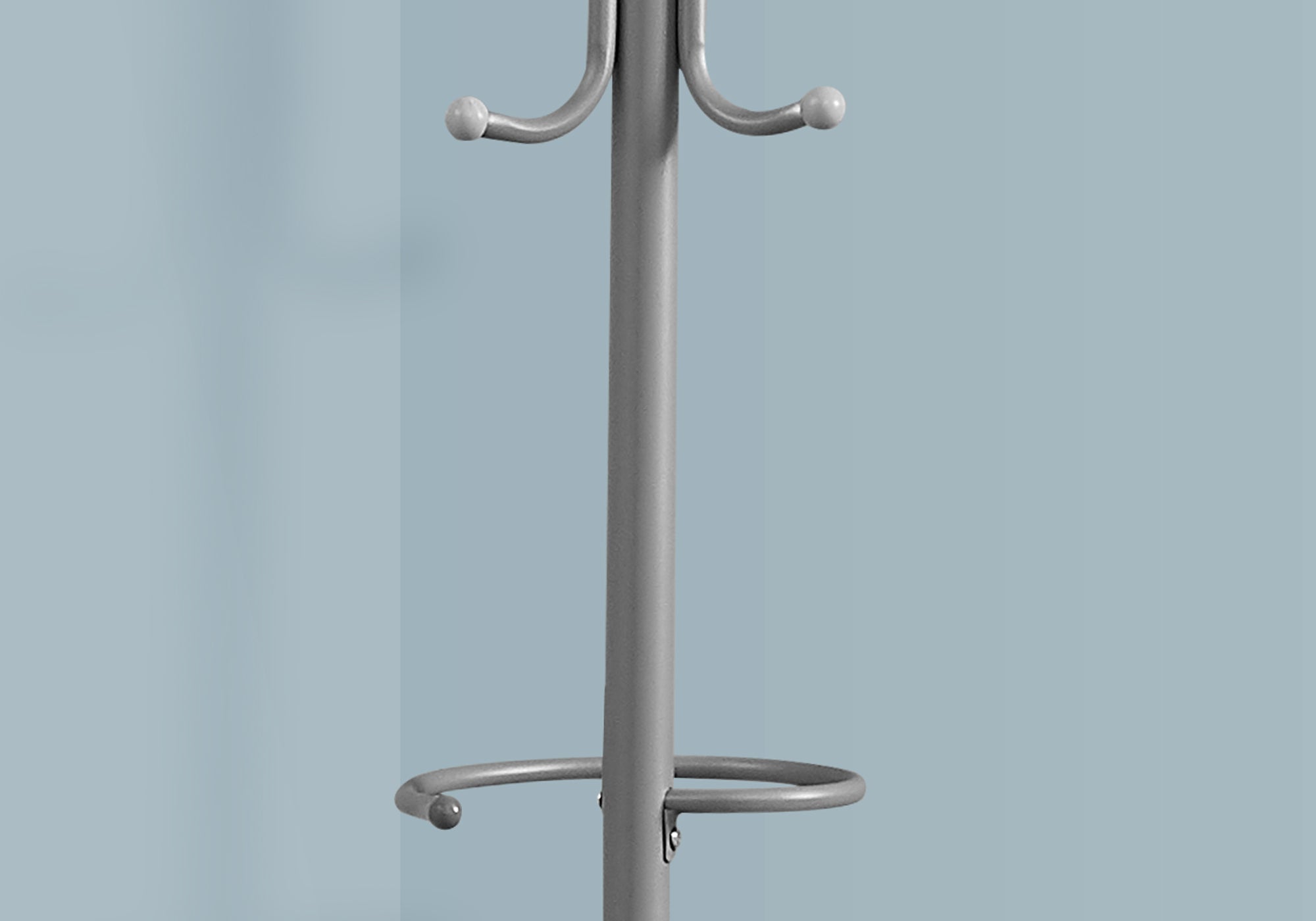 Silver Metal Coat Rack 68 Inch Tall - Space Saving Entryway Organizer for Hats, Jackets & Bags | Perfect for Hallway, Bedroom or Closet Storage
