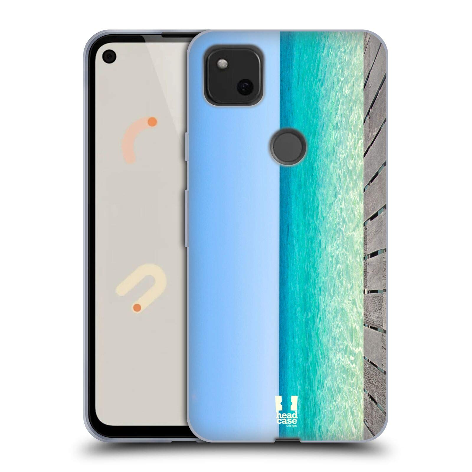 Blue Sea Sky Serenity Gel Case for Google Pixel 4a - Beach Style Protection