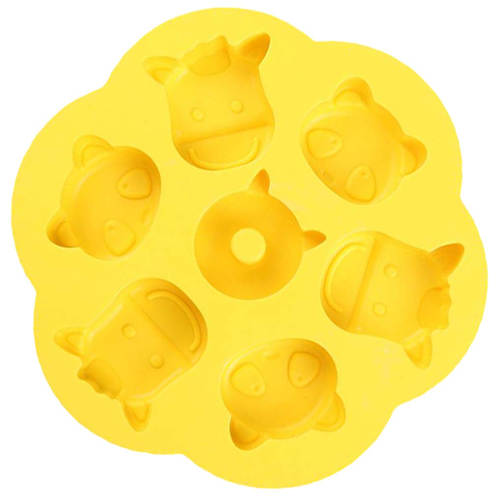 DOITOOL 1pc Cartoon Steamed Rice Cake Silicone Mold - Baking Tool for Cookies, Cakes & Desserts - Perfect for Birthday Parties, Kids Snacks & Asian Cuisine