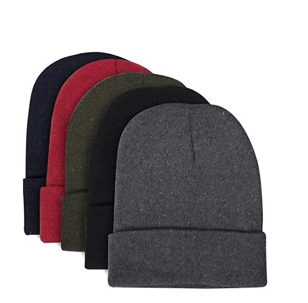 Trail Maker 10 Pack Winter Hats - Bulk Beanies for Men, Women & Teens | Warm Knit Hats for Skiing, Snowboarding & Outdoor Winter Activities