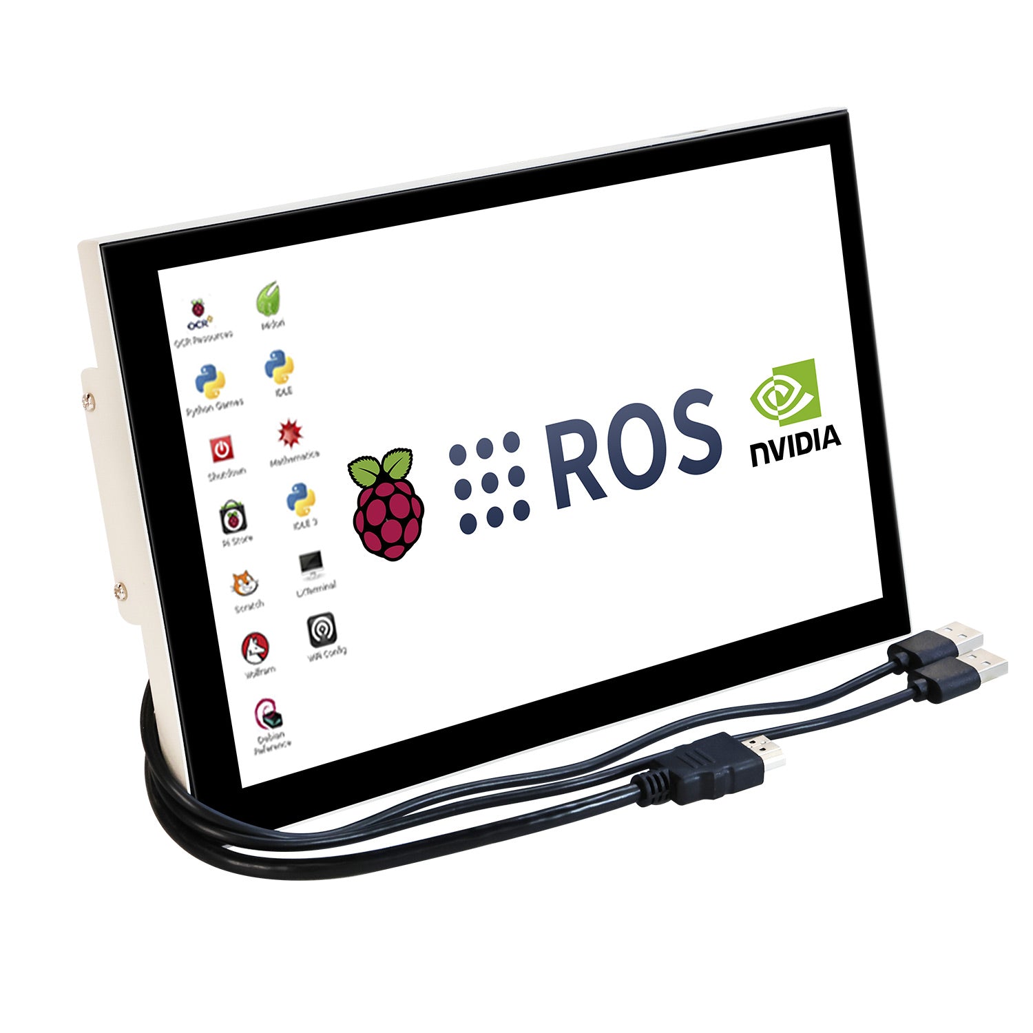 10.1 Inch Capacitive Touch Screen with Metal Case Bracket - Durable Tablet Display for Home, Office & Industrial Use