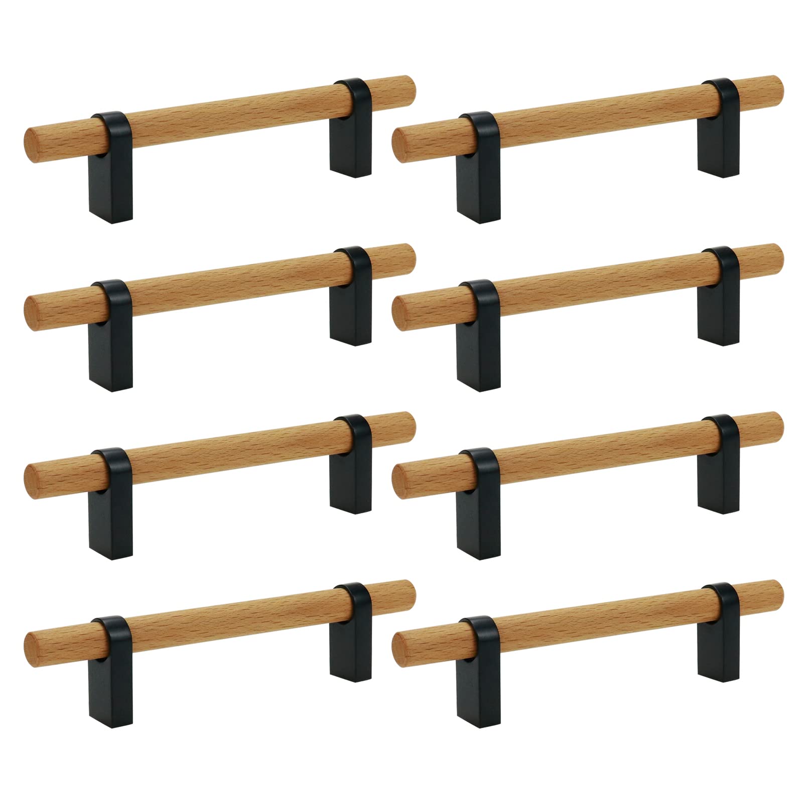 Mcredy 8-Pack Silver Cabinet Pulls - 3.78