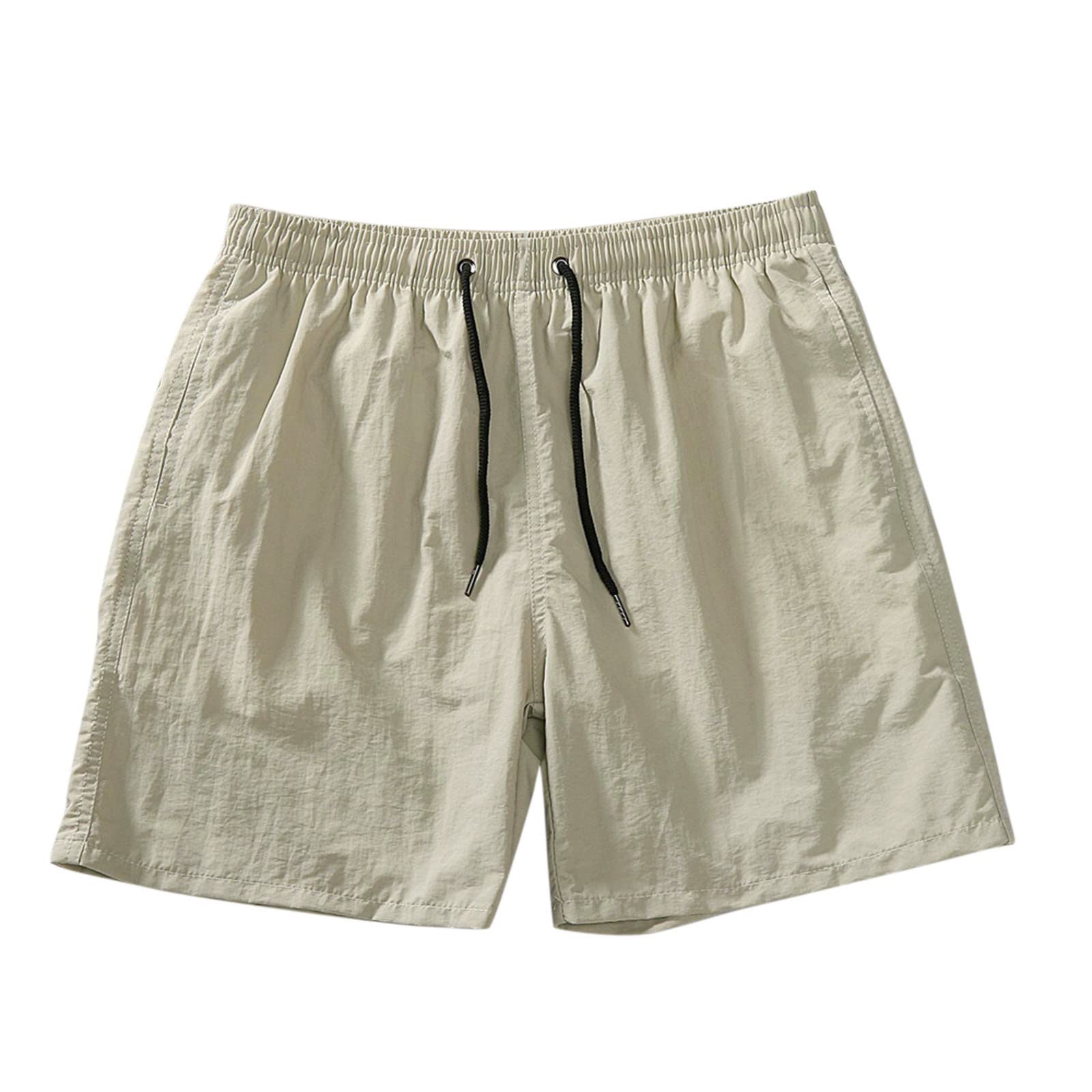 ETHKIA Men's Summer Casual Shorts - Cotton Elastic Waistband, Breathable Athletic Shorts for Gym, Running & Workout - Loose Fit Fashion Shorts for Outdoor & Sports Activities