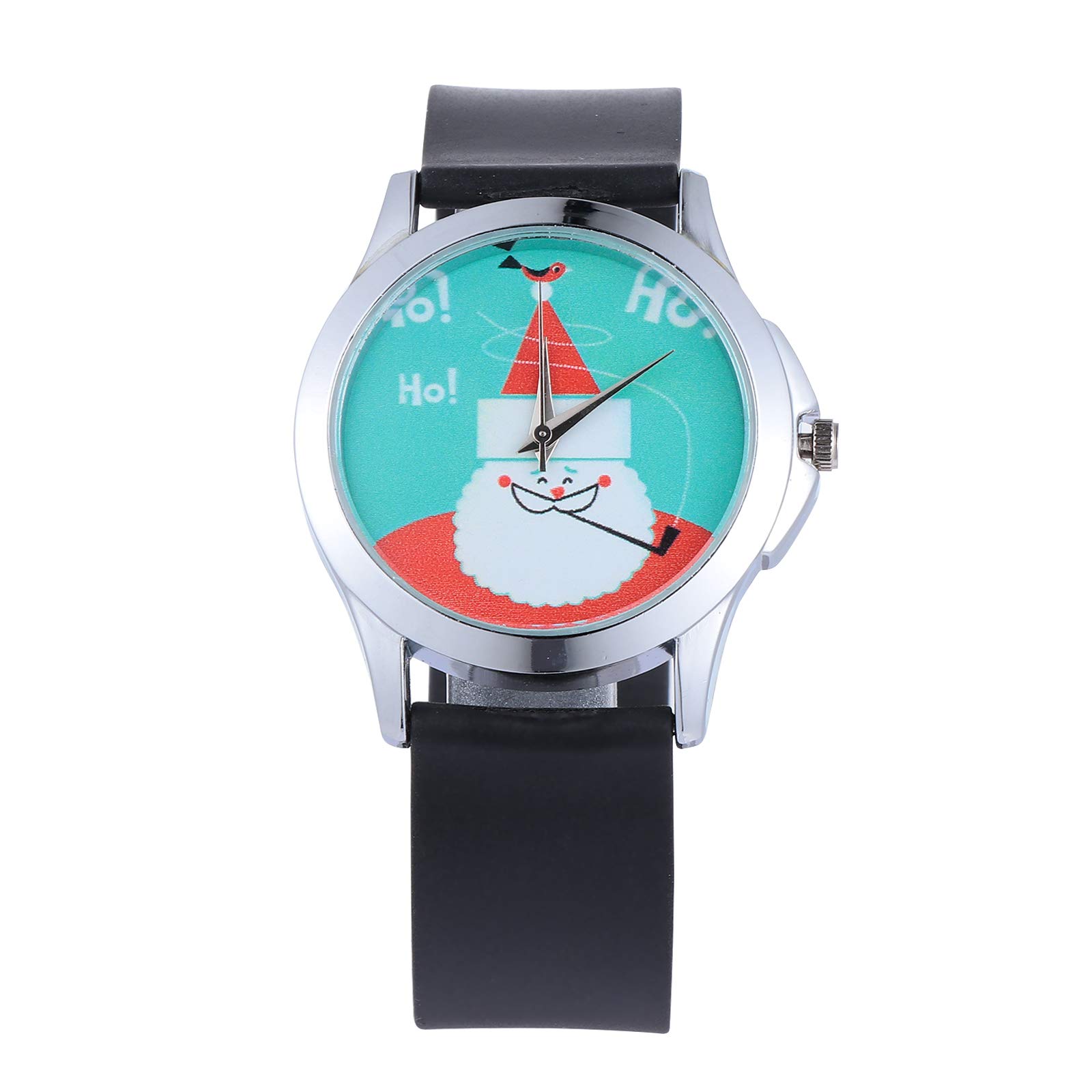 Christmas Elements Quartz Watch - Cartoon PVC Watchband for Women, Perfect for Holiday Gifts & Party Decorations