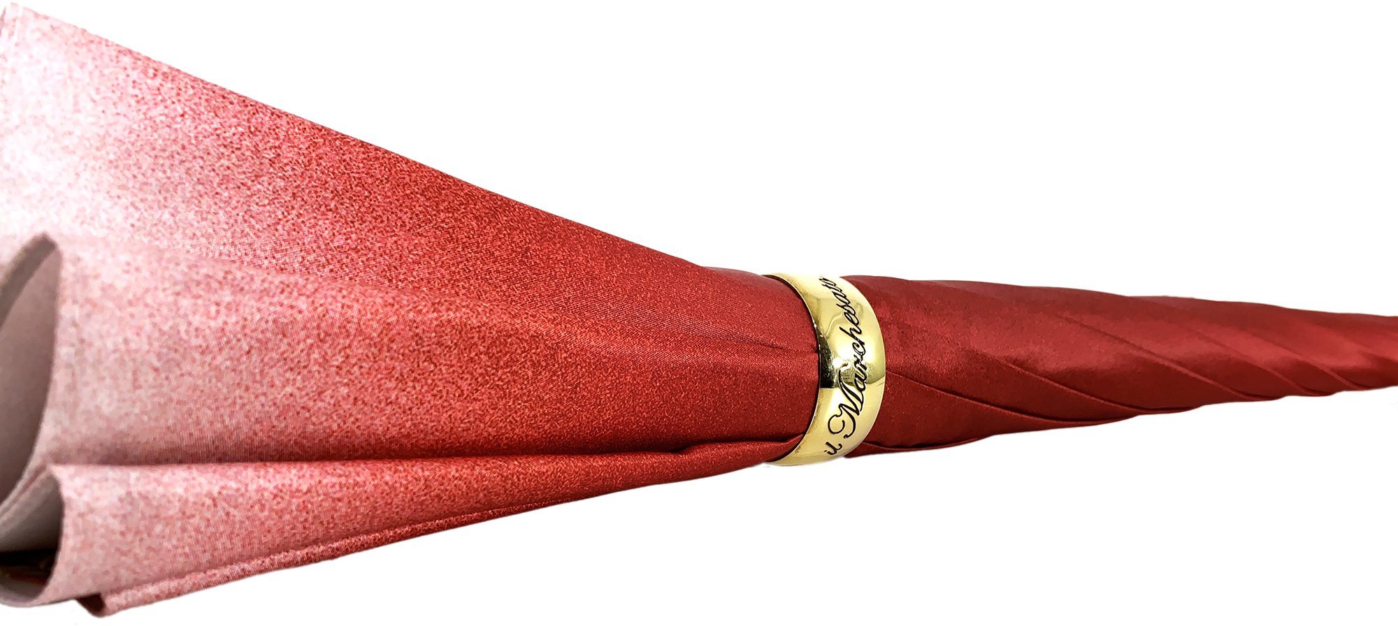 il Marchesato Red Flowered Umbrella - Stylish Waterproof Umbrella for Women, Fashionable Sun & Rain Protection, Perfect for Outdoor Events, Travel & Daily Commute