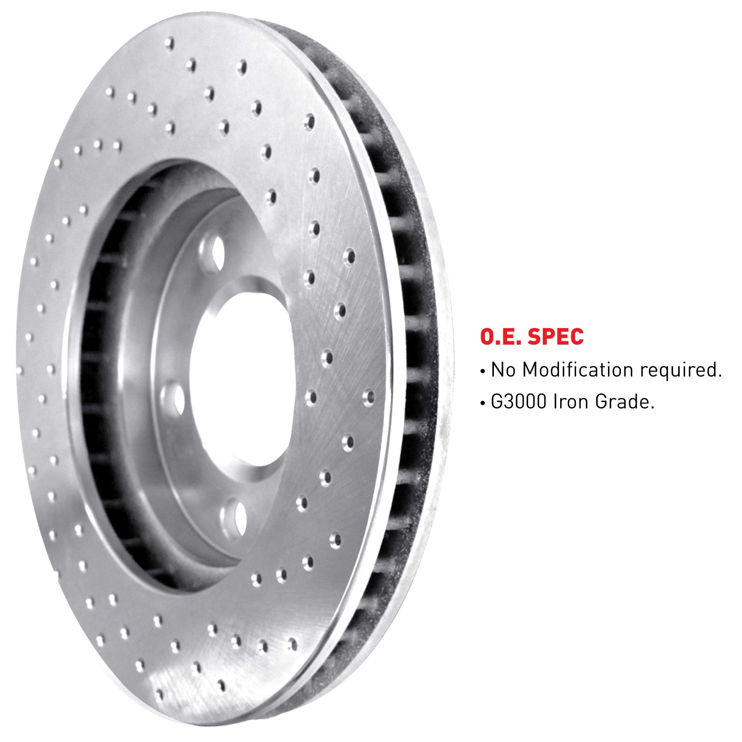 R1 Concepts Premium Front Brake Kit - Ceramic Brake Pads & Rotors for 1984-1987 Honda Civic | High-Performance Braking System | Perfect for Daily Commuting & City Driving
