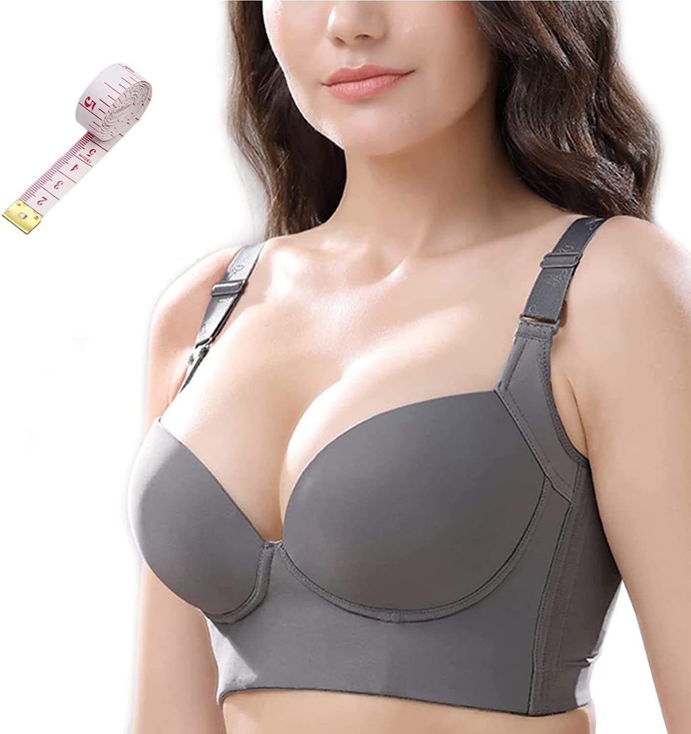 Filifit Sculpting Uplift Bra for Women - Seamless Back Fat Control Push Up Bra - Perfect for Workout, Yoga & Everyday Comfort