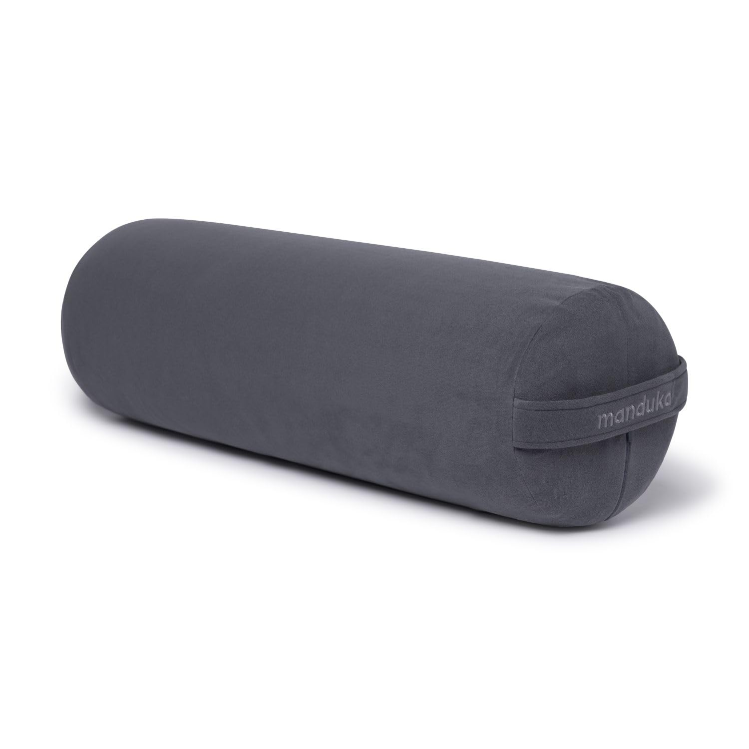 Manduka Enlight Bolster Pillow - Yoga Meditation Pillow with Washable Microfiber Cover, Ergonomic Curved Design for Yoga, Pilates & Workout Support | Perfect for Home Studio, Gym & Relaxation