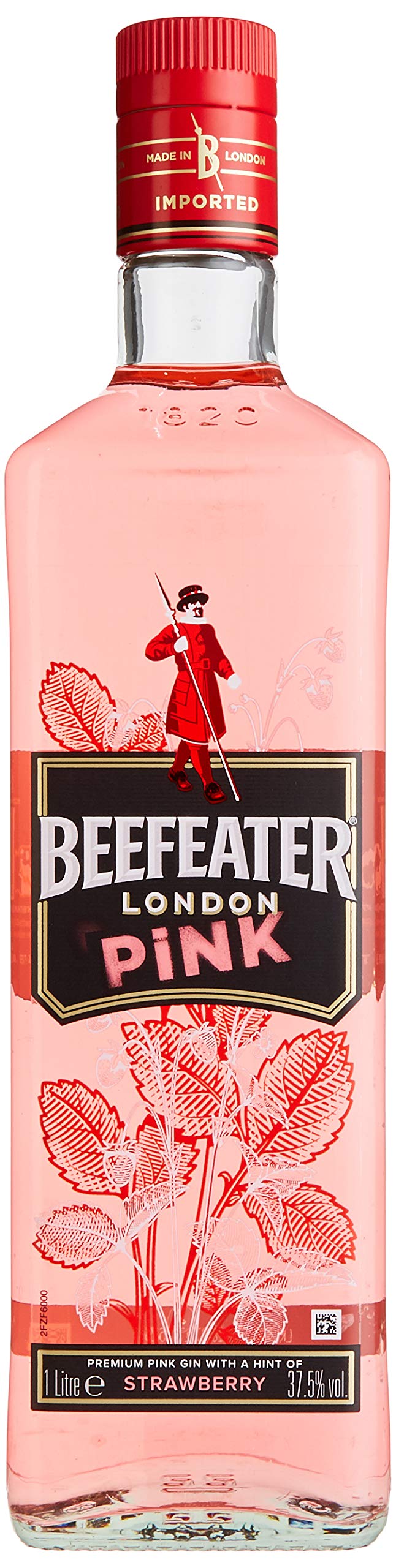 Beefeater Pink Strawberry Gin - 1000ml, 37.5% ABV - Premium London Dry Gin with Berry Fruitiness - Perfect for Cocktails, Gifts & Summer Parties