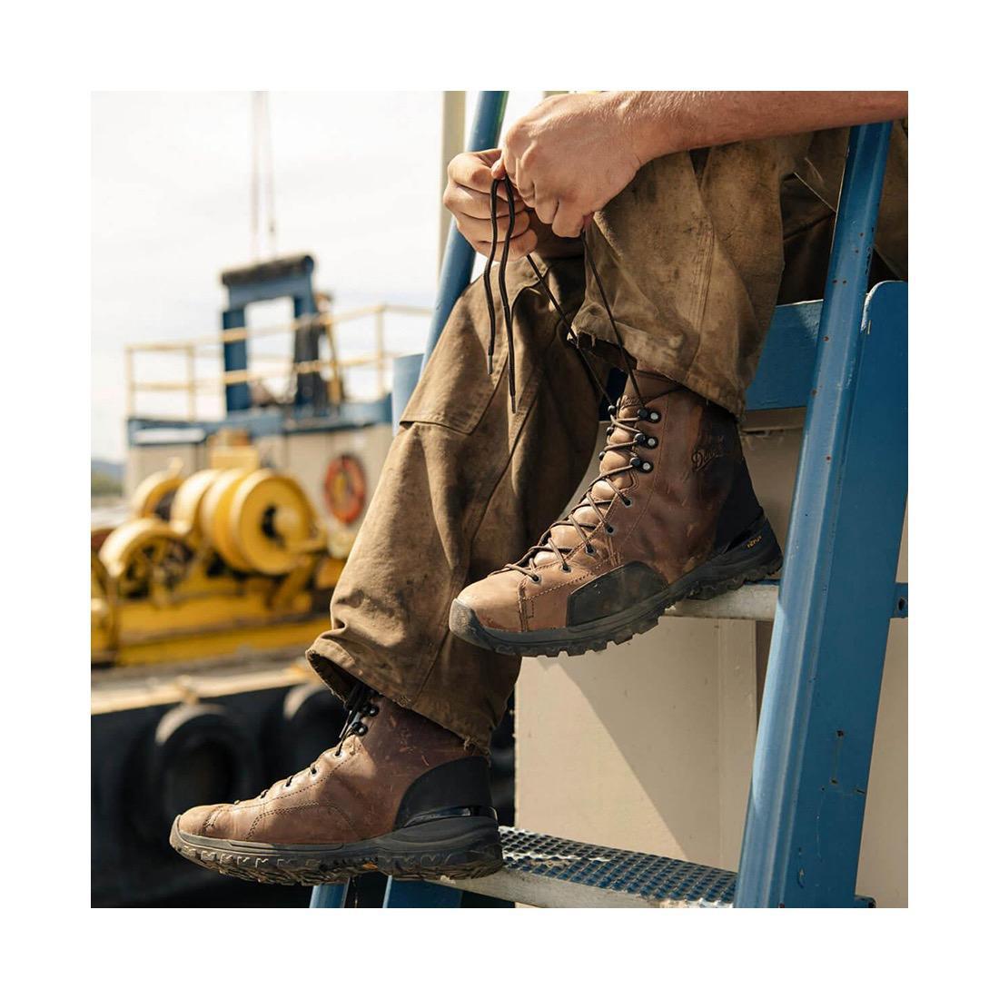 Stronghold 6 Waterproof Nano Toe Work Boots for Men - Slip Resistant Safety Shoes for Construction, Warehouse & Outdoor Work