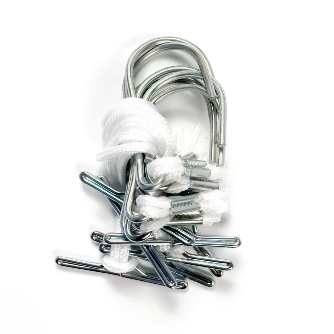 24 PCS Steel Sewing Hooks with T-Bar & Cord - for Pattern Storage & Hanging