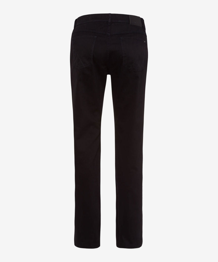 BRAX PERMA BLACK 5-Pocket Men's Dress Pants - Slim Fit Stretch Chinos for Office, Business Casual & Formal Occasions