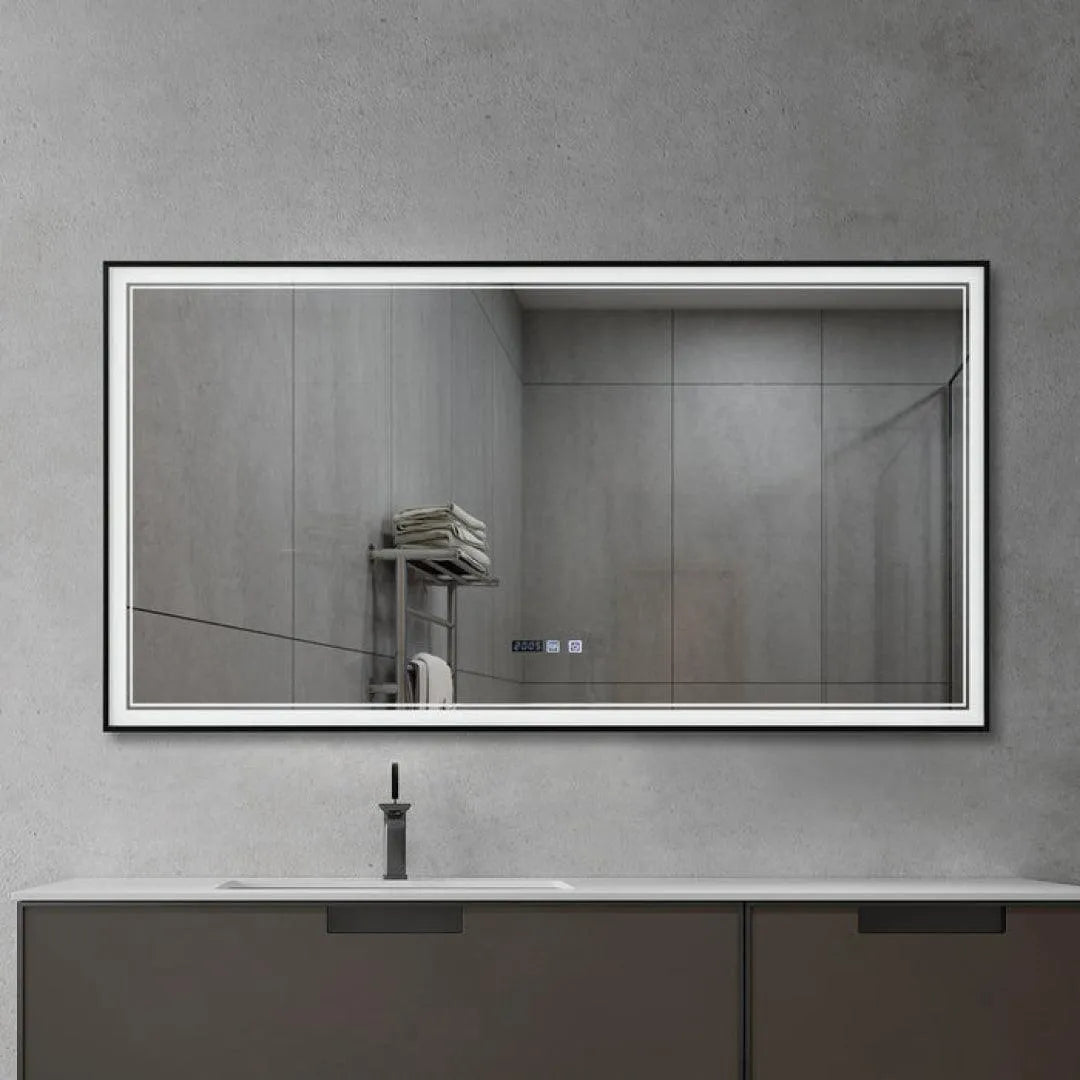 LMF210F LED Mirror with Adjustable Brightness - Vanity Makeup Mirror for Bathroom, Bedroom & Dressing Room - Perfect for Applying Makeup, Skincare & Hairstyling