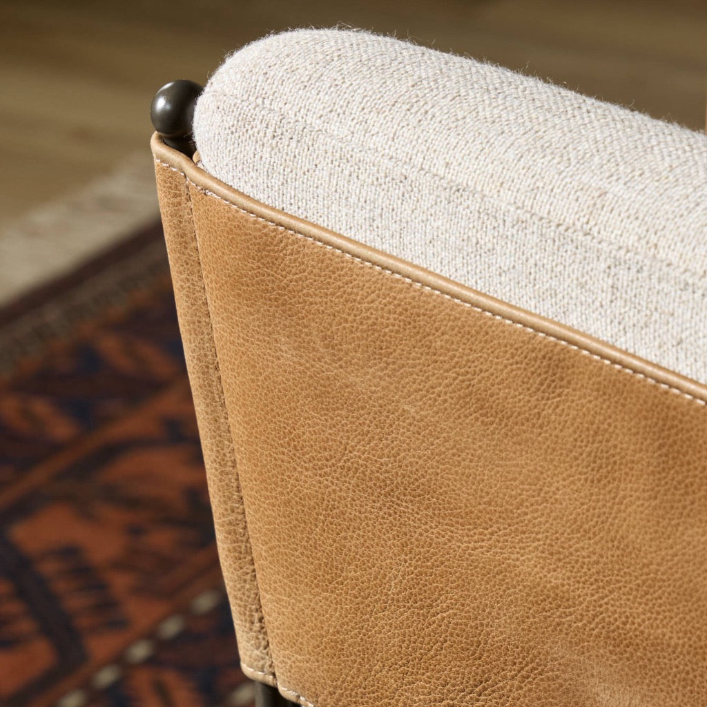 Elba Stool Alcala Wheat - Modern Bar Stool for Kitchen, Dining Room & Home Decor - Perfect for Breakfast Nook, Counter or Pub Table