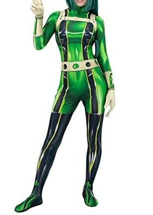 Green Women's Bodysuit Cosplay Costume - Sexy Jumpsuit for Halloween, Anime Conventions & Themed Parties | C-ZOFEK