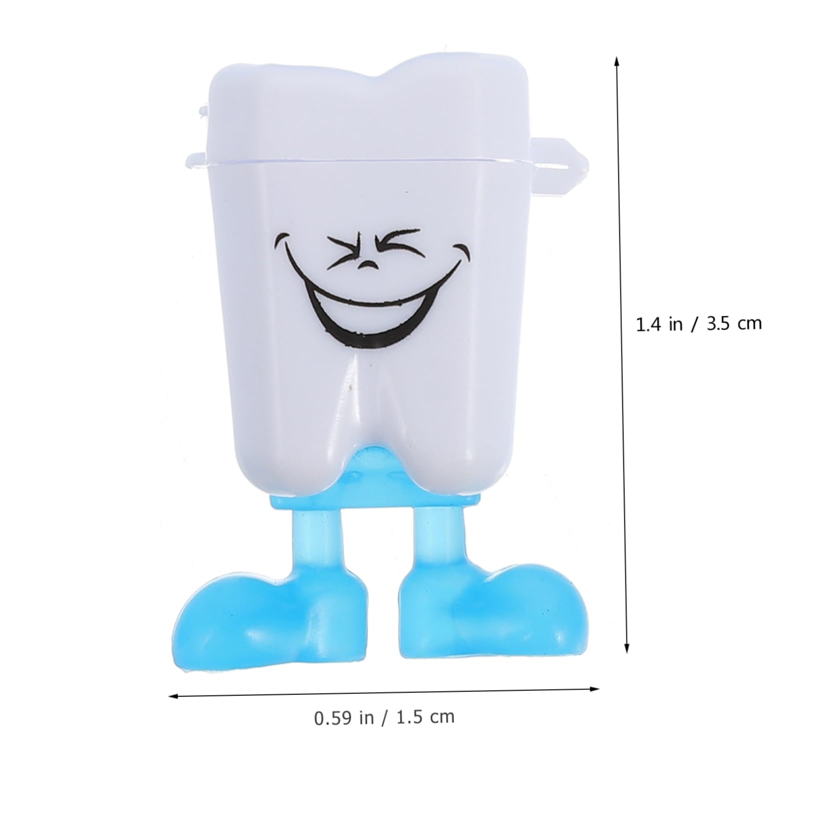 CIMAXIC 200 Pcs Plastic Tooth Storage Box - White Dental Organizer Case for Dentures, Braces & Toothbrush Heads | Perfect for Travel, Home & Dental Office Use