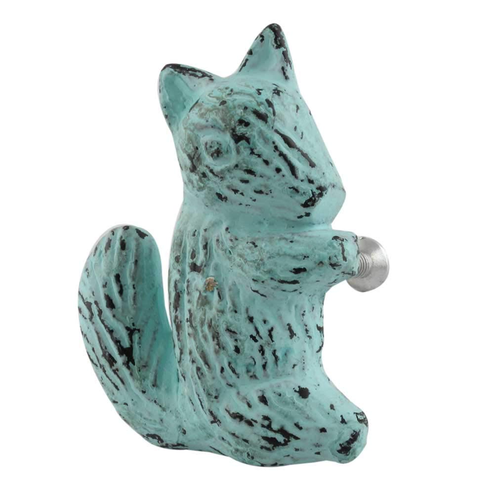Vintage Antique Iron Drawer Pulls - Handmade 10-Piece Dresser Knob Set for Cabinets & Furniture - Squirrel Design Cabinet Handles - Perfect for Vintage Home Decor, DIY Furniture Restoration & Antique Style Interiors