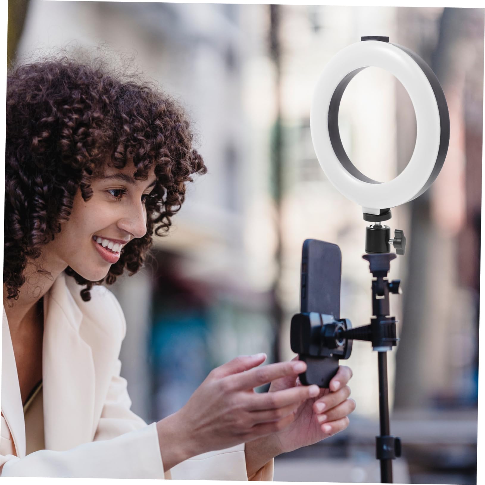 SUPVOX Adjustable Laptop Light & Phone Stand for Home Office & Selfie