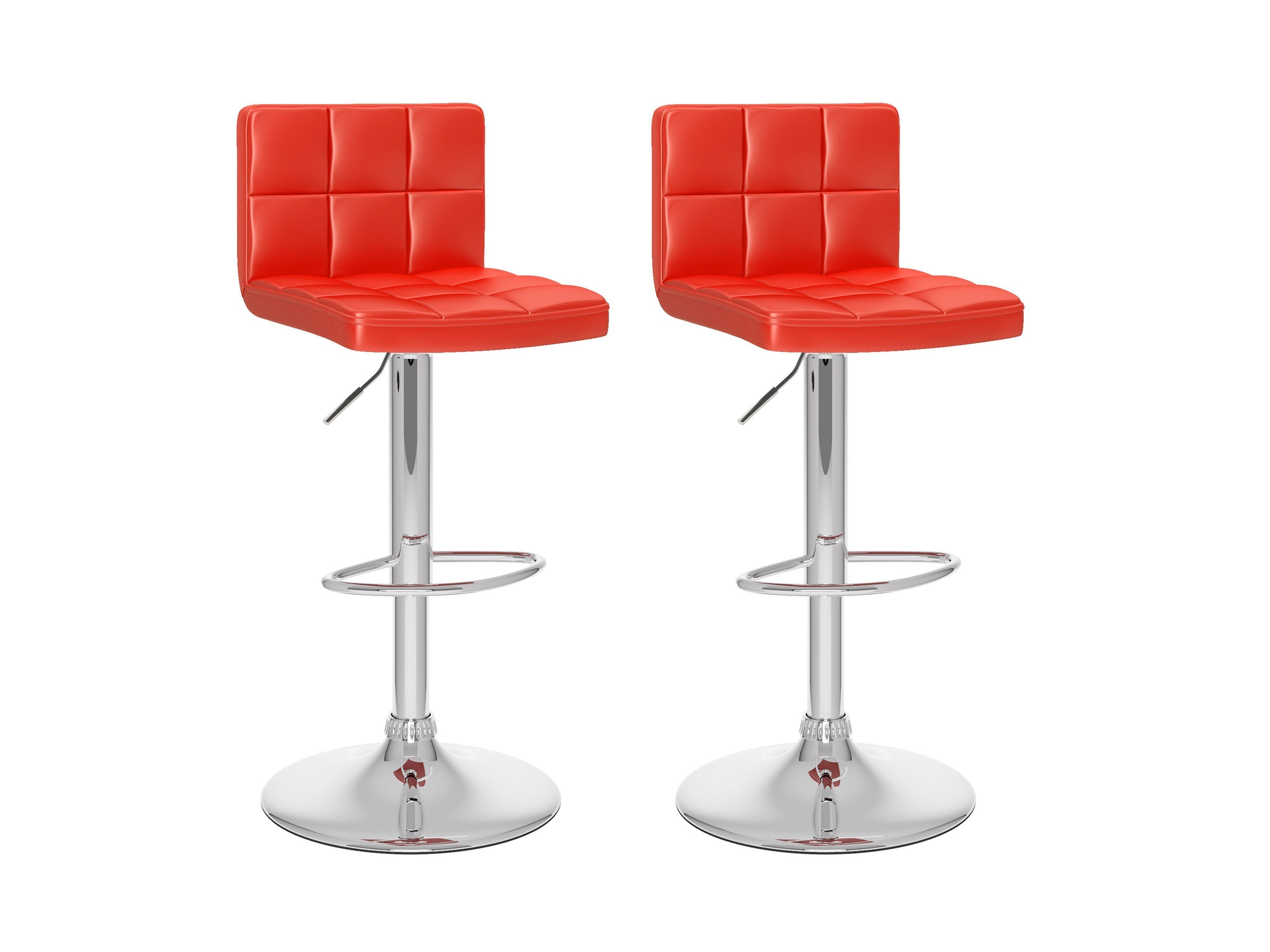 3 Pack Bar Stools for Kitchen Island - Adjustable Height Counter Stools with Back Support, Modern Swivel Bar Chairs for Home, Restaurant & Cafe Use