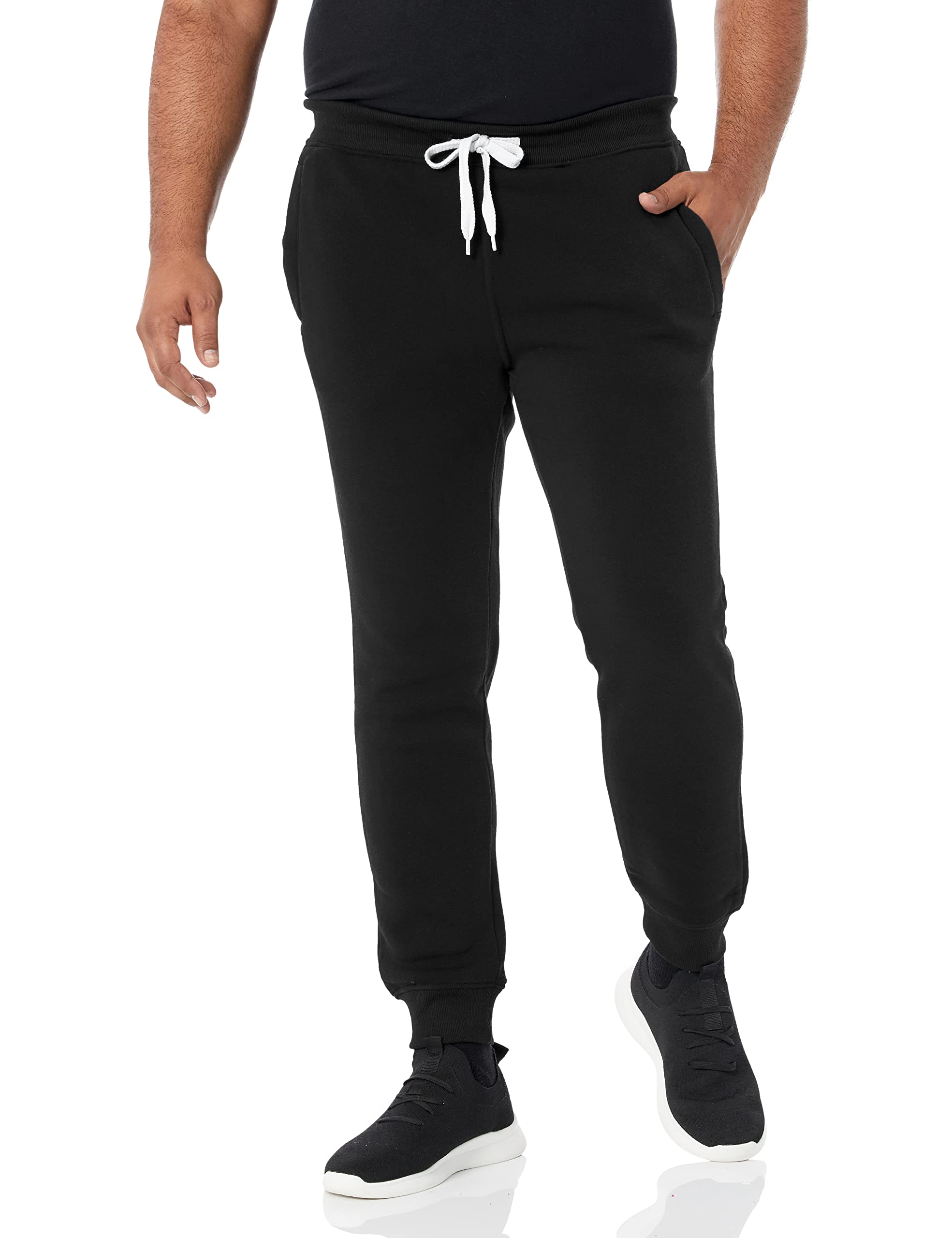 Southpole Men's Basic Active Fleece Jogger Pants - Comfortable Workout & Lounge Pants for Running, Gym, Travel - Regular & Big & Tall Sizes