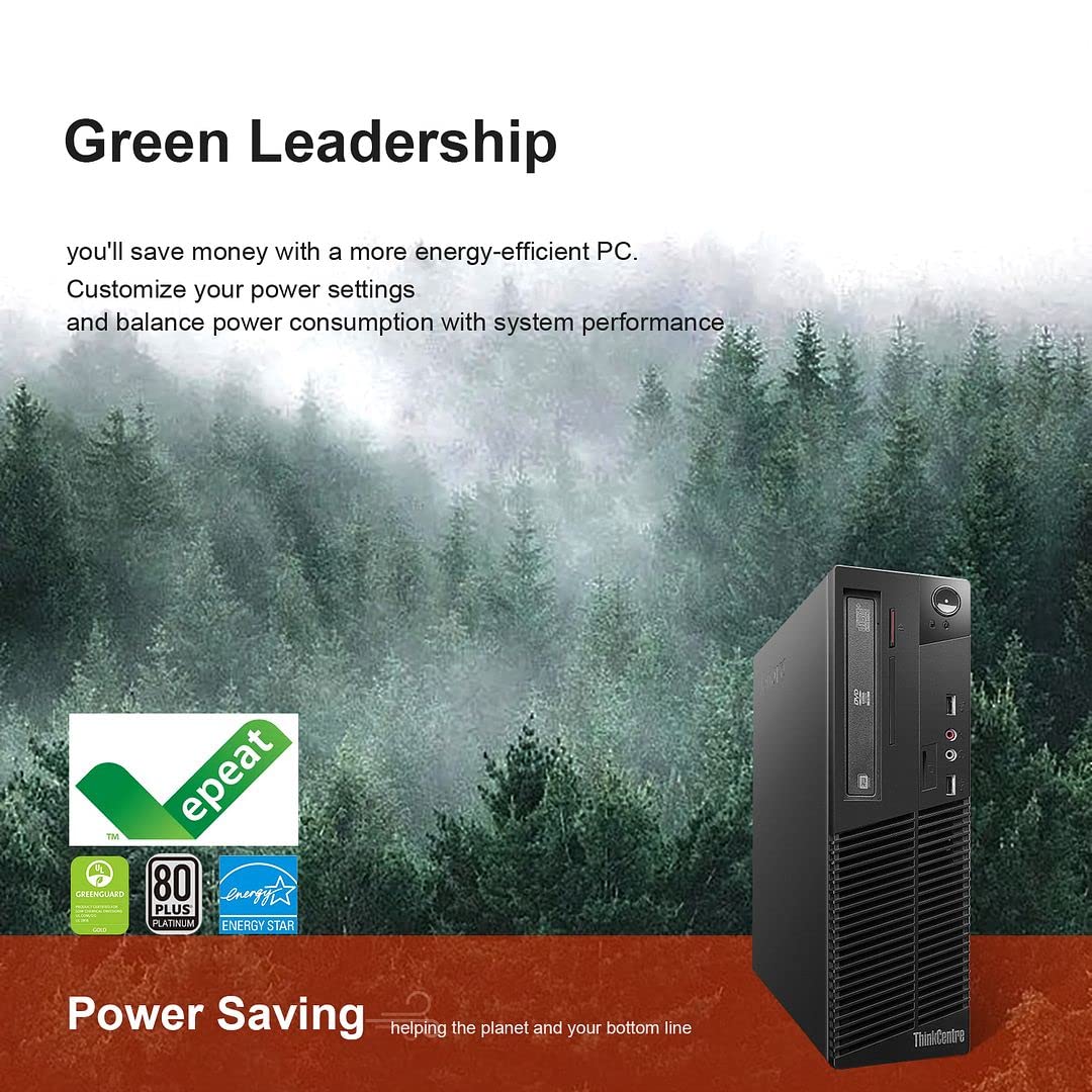 Renewed Lenovo M73 SFF Business Desktop Computer - Intel Quad Core i5-4570, 16GB RAM, 512GB SSD, WiFi, Win 10 Pro (Includes Keyboard & Mouse) | Perfect for Office Work, Home Computing & Small Business Use