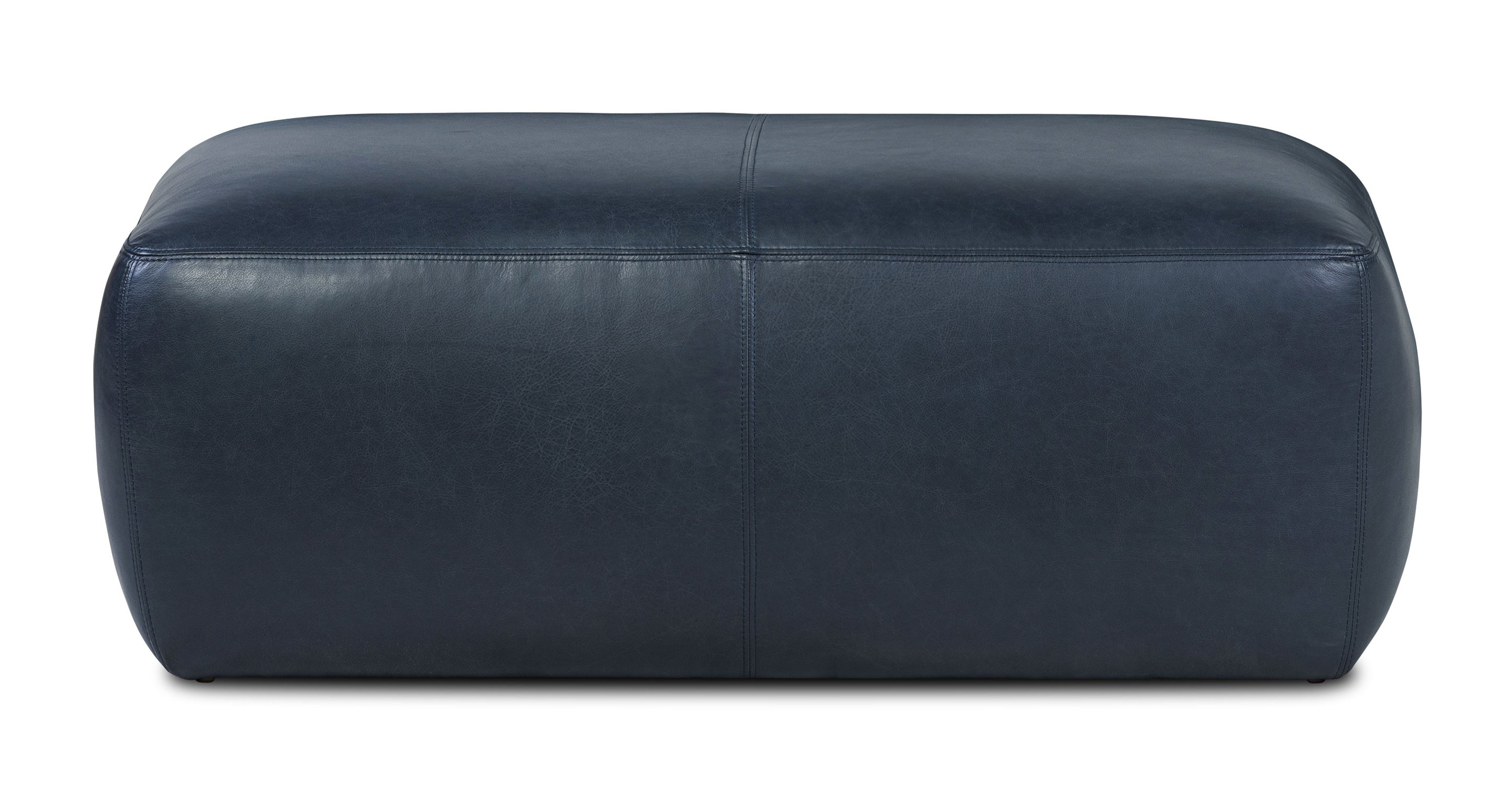Premium Denver Leather Ottoman - Soft & Durable Footrest, Storage Bench - Perfect for Living Room, Bedroom, Home Decor & Relaxation