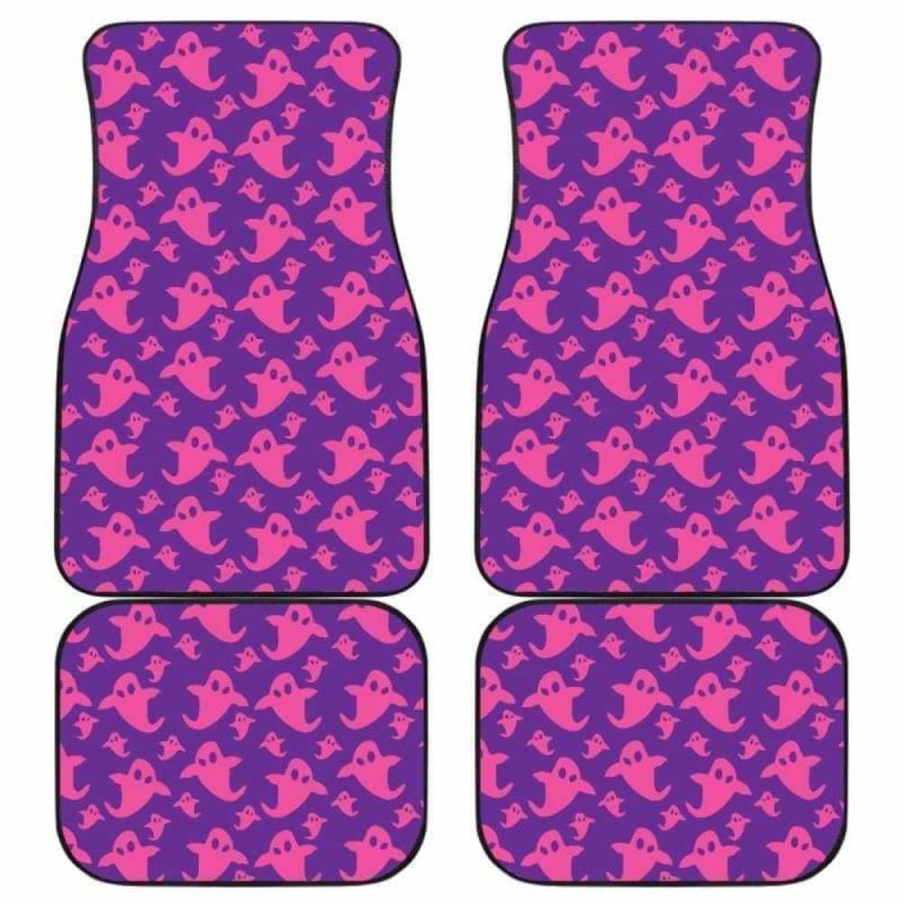 Boo Halloween Car Floor Mats - Non-Slip Custom Fit for Vehicles - Perfect for Halloween Decor & Party Car Accessories