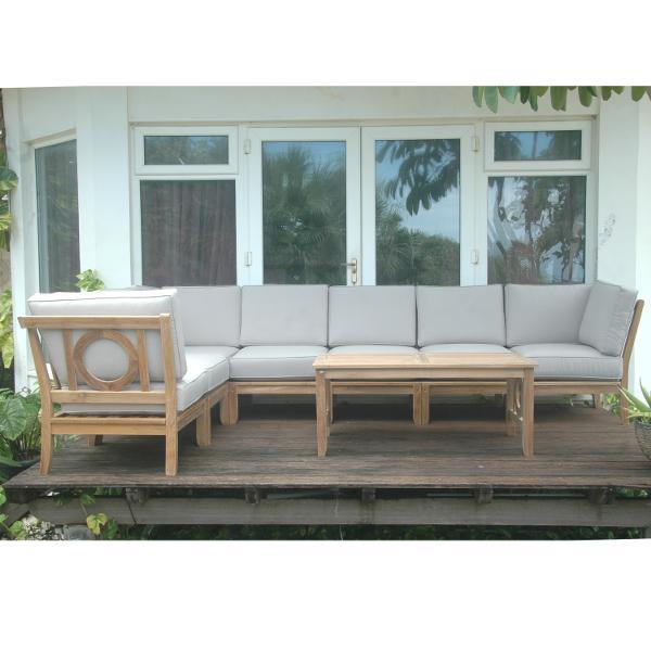 Natsepa 8-Piece Modular Sectional Sofa Set - Modern L-Shaped Couch with Ottoman for Living Room, Lounge & Family Room