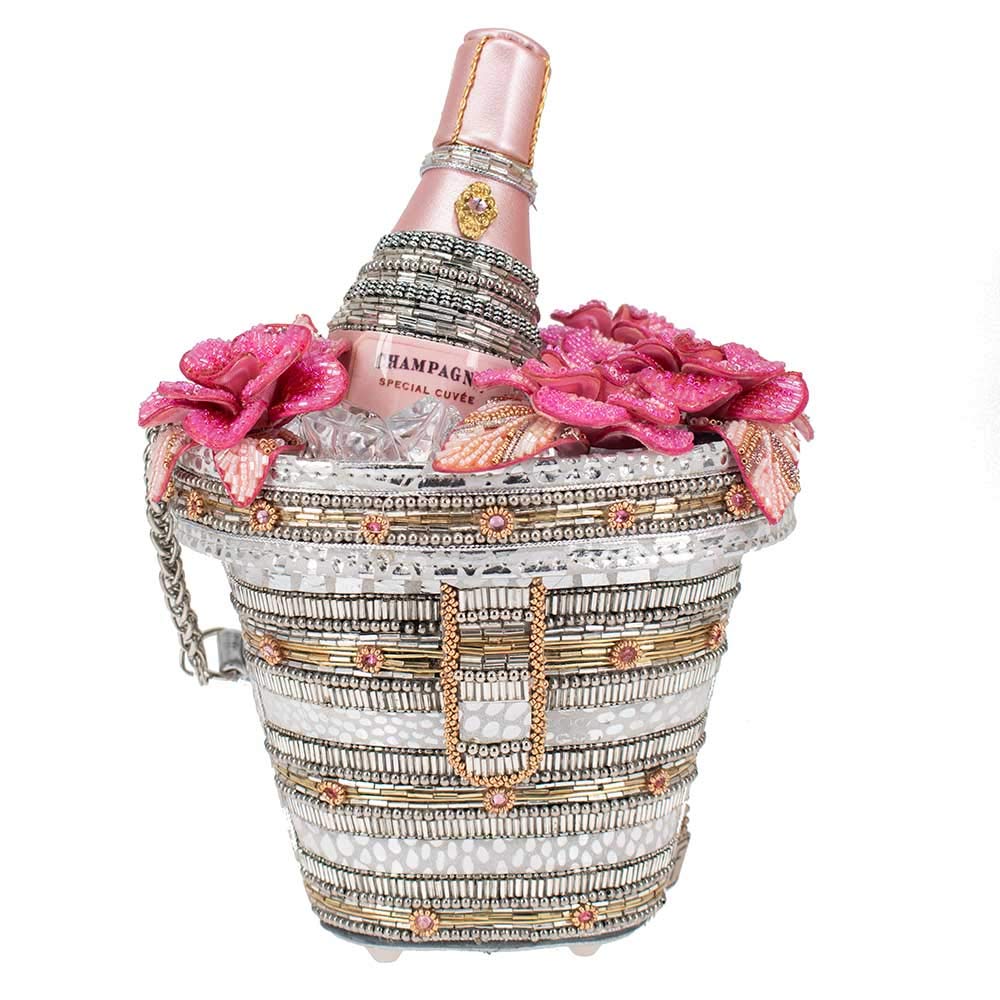 Mary Frances Champagne On Ice - Elegant Evening Clutch for Women | Perfect for Parties, Weddings & Special Occasions