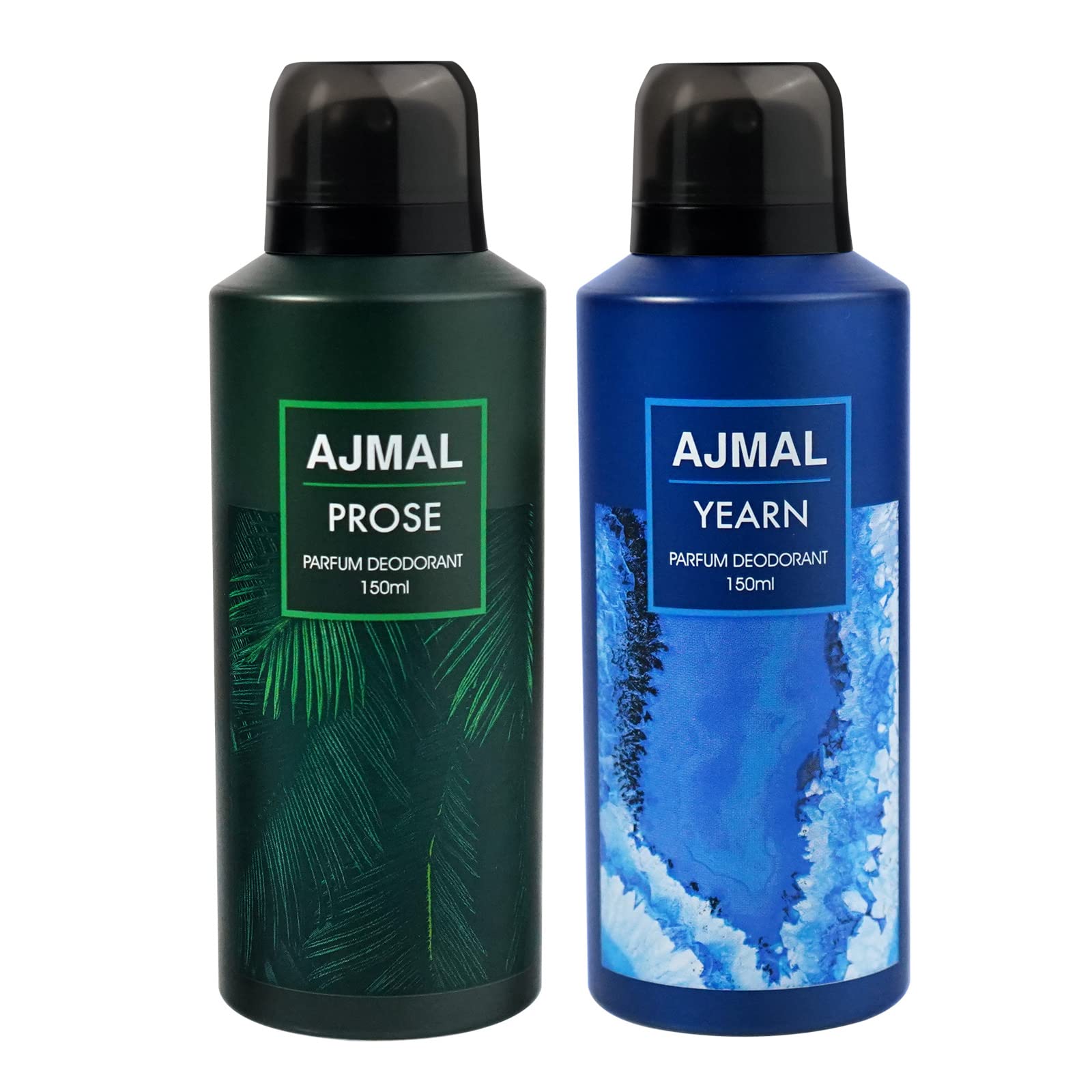Ajmal Prose and Yearn Deodorant Perfume for Men - 150ml Each | Long-Lasting Fragrance Gift Set | Perfect for Daily Wear, Office & Special Occasions