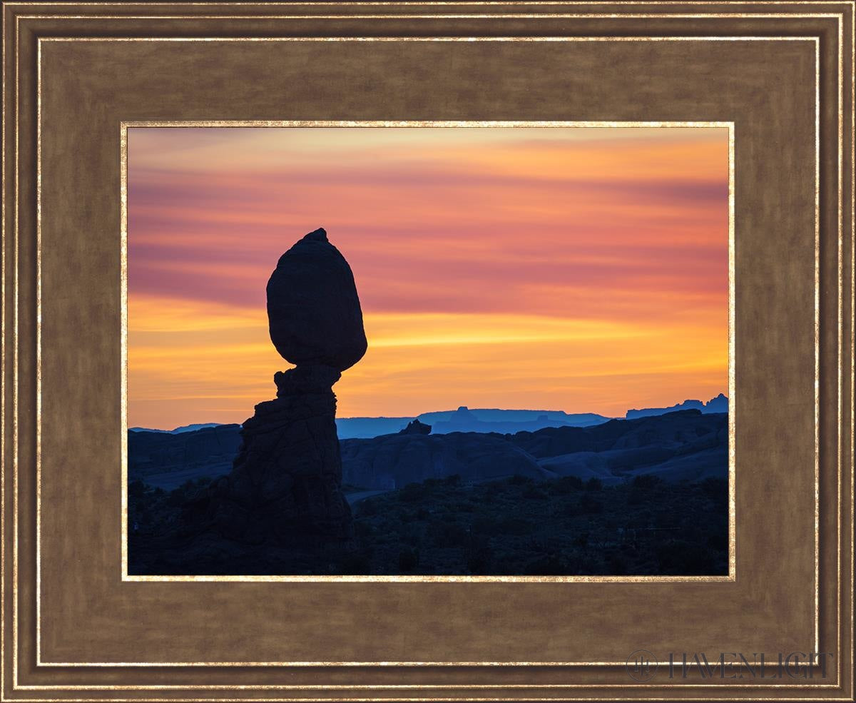 Balancing Rock at Sunset - Stunning Landscape Photo from Arches National Park Utah | Perfect for Wall Art, Home Decor & Travel Inspiration