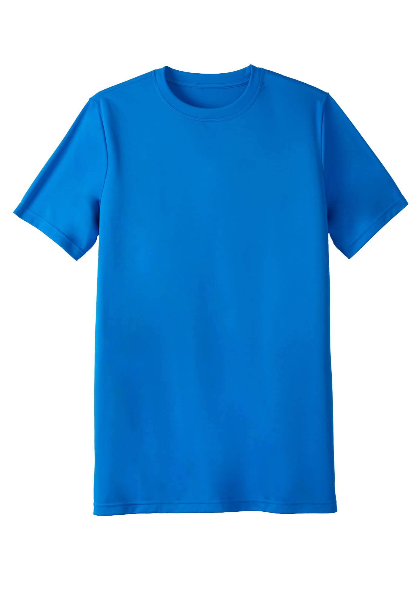 KingSize Men's Big & Tall No Sweat Longer-Length Short Sleeve Crewneck T-Shirt - Comfortable Casual Wear for Plus Size Men | Perfect for Summer, Gym & Everyday Use