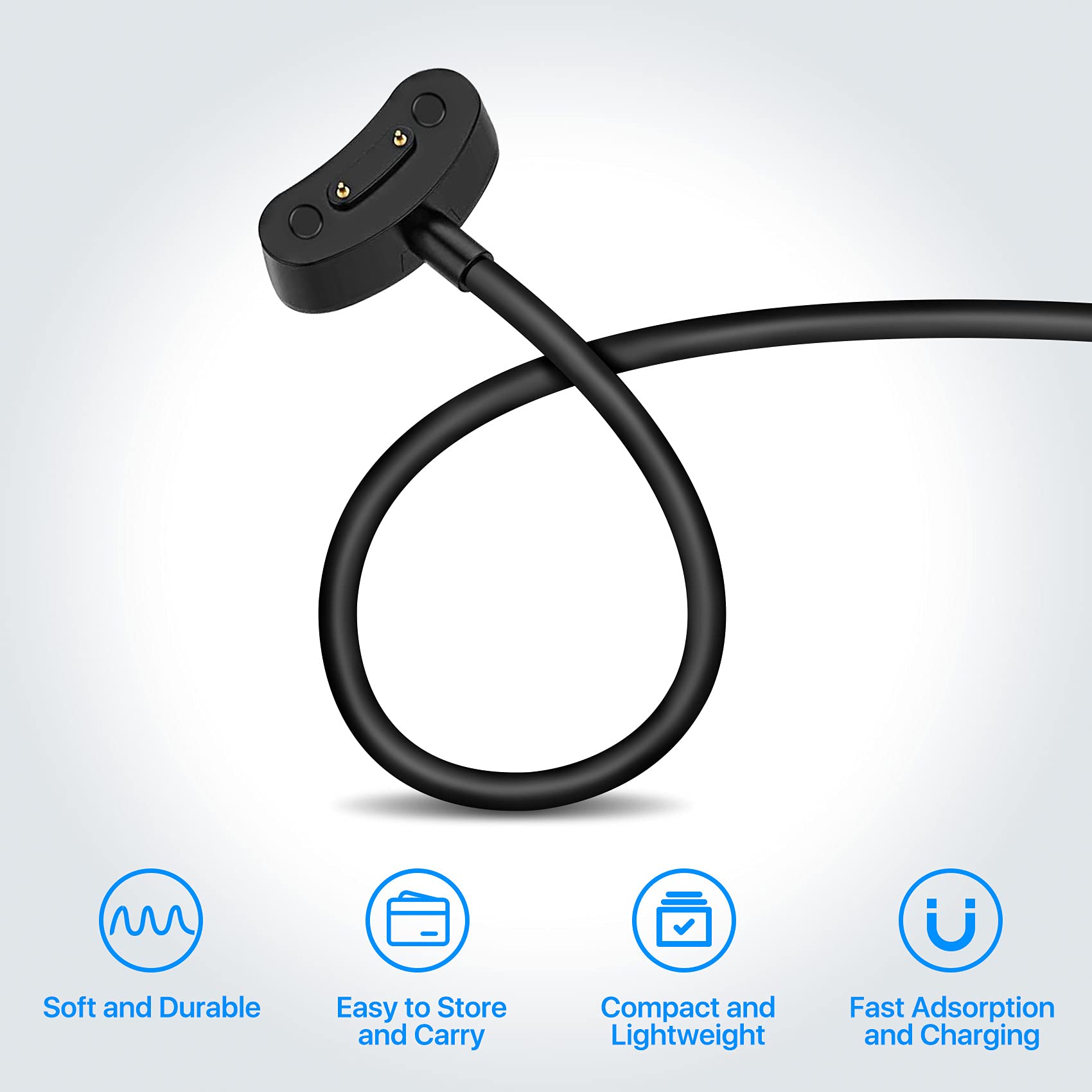 Original Title: Ticwatch Pro 5 / Pro 3 Ultra GPS/Pro 3 GPS / E3 Charging Cable Replacement Charging Cable Magnetic Charger Pro 3 GPS/Pro 3 Ultra GPS / E3 Smartwatch Optimized Title: Ticwatch Pro 5, Pro 3 Ultra GPS, Pro 3 GPS & E3 Smartwatch Magnetic Charging Cable Replacement - Fast Charging Dock for Fitness Tracking, Sleep Monitoring & Outdoor Activities