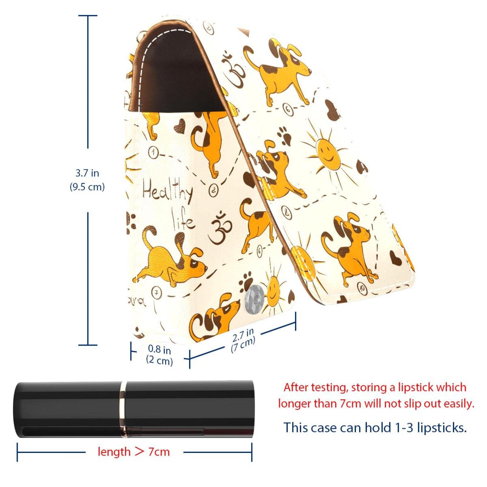 Personalized Lipstick Case - Portable Makeup Bag & Cosmetic Pouch Organizer for Women | Perfect for Travel, Yoga, Gym & Daily Use | Lipstick Holder & Makeup Storage Solution