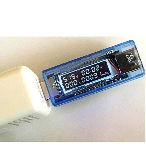 5PCS USB Current and Voltage Charger Capacity Tester - USB Charger Doctor Power Meter Voltmeter for Smartphones, Tablets & Power Banks - Monitor Charging Speed & Battery Health