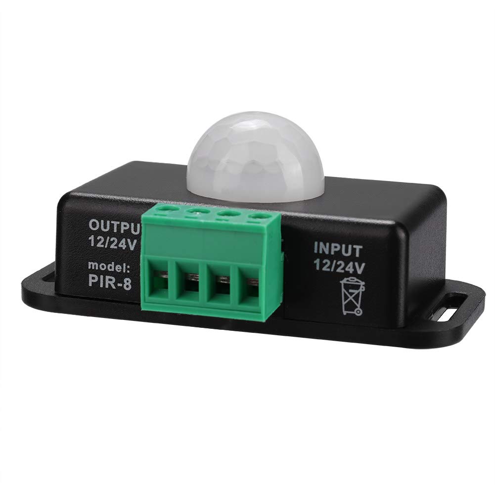 Body Motion Sensor Switch - Infrared Motion Detector for LED, Fluorescent, Incandescent & Energy-Saving Lights | Easy Installation & Energy Saving | Perfect for Home, Office, Garage & Outdoor Lighting