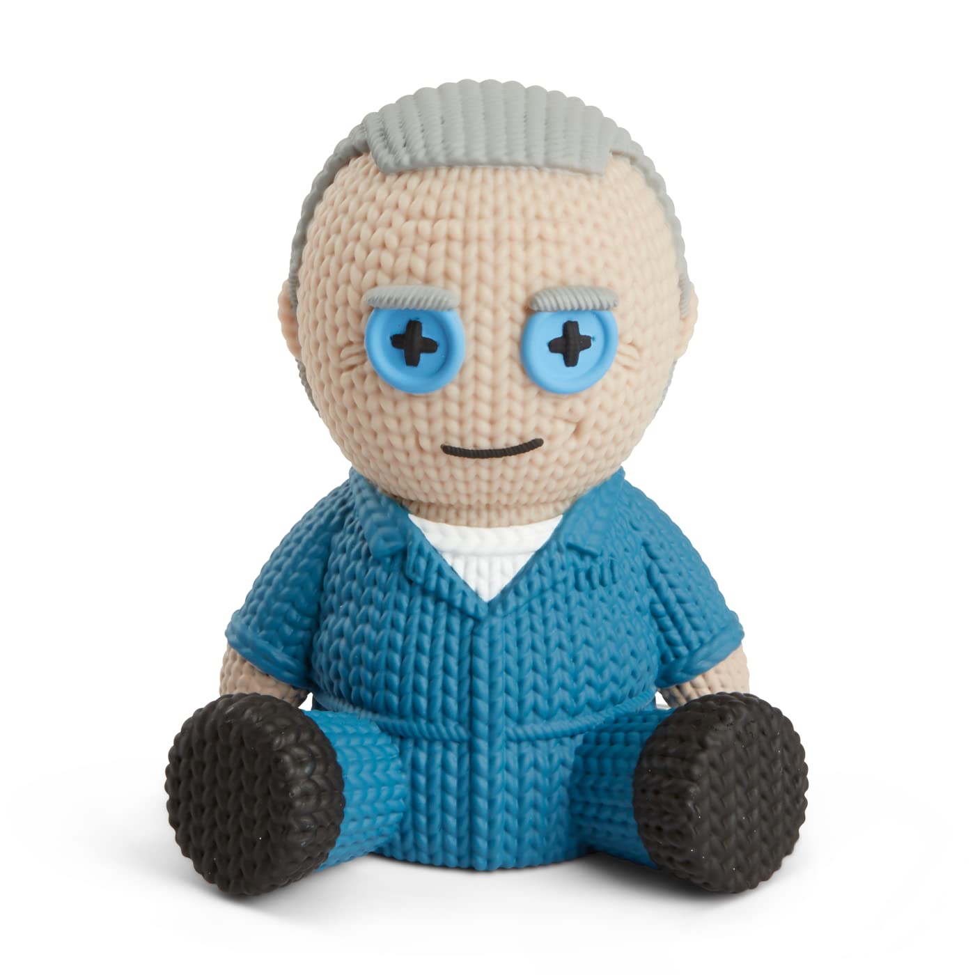 Limited Edition Hannibal Lecter Blue Jumpsuit Collectible Figure #061 - Handmade by Robots - The Silence of the Lambs Movie Merchandise - Perfect for Horror Fans & Pop Culture Collectors