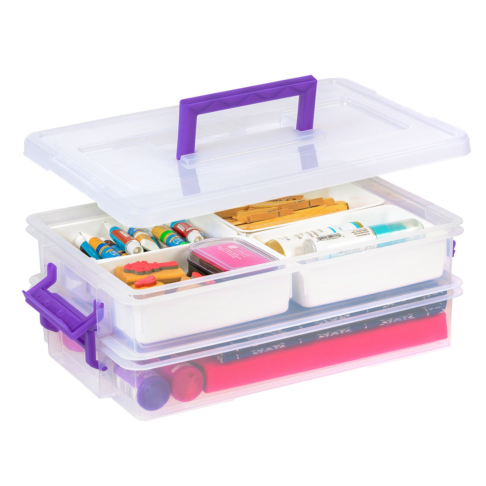 Stackable 9.2Qt Storage Containers with Lids - Space Saving Kitchen Organization for Meal Prep, Leftovers & Pantry Storage