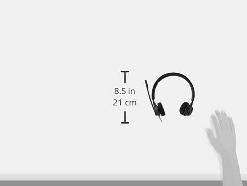 Plantronics Blackwire 3320 USB-A Stereo Wired Headset with Boom Mic - Noise Cancelling for PC, Mac & Cell Phone - Compatible with Teams, Zoom, Skype - Perfect for Remote Work, Online Classes & Call Centers