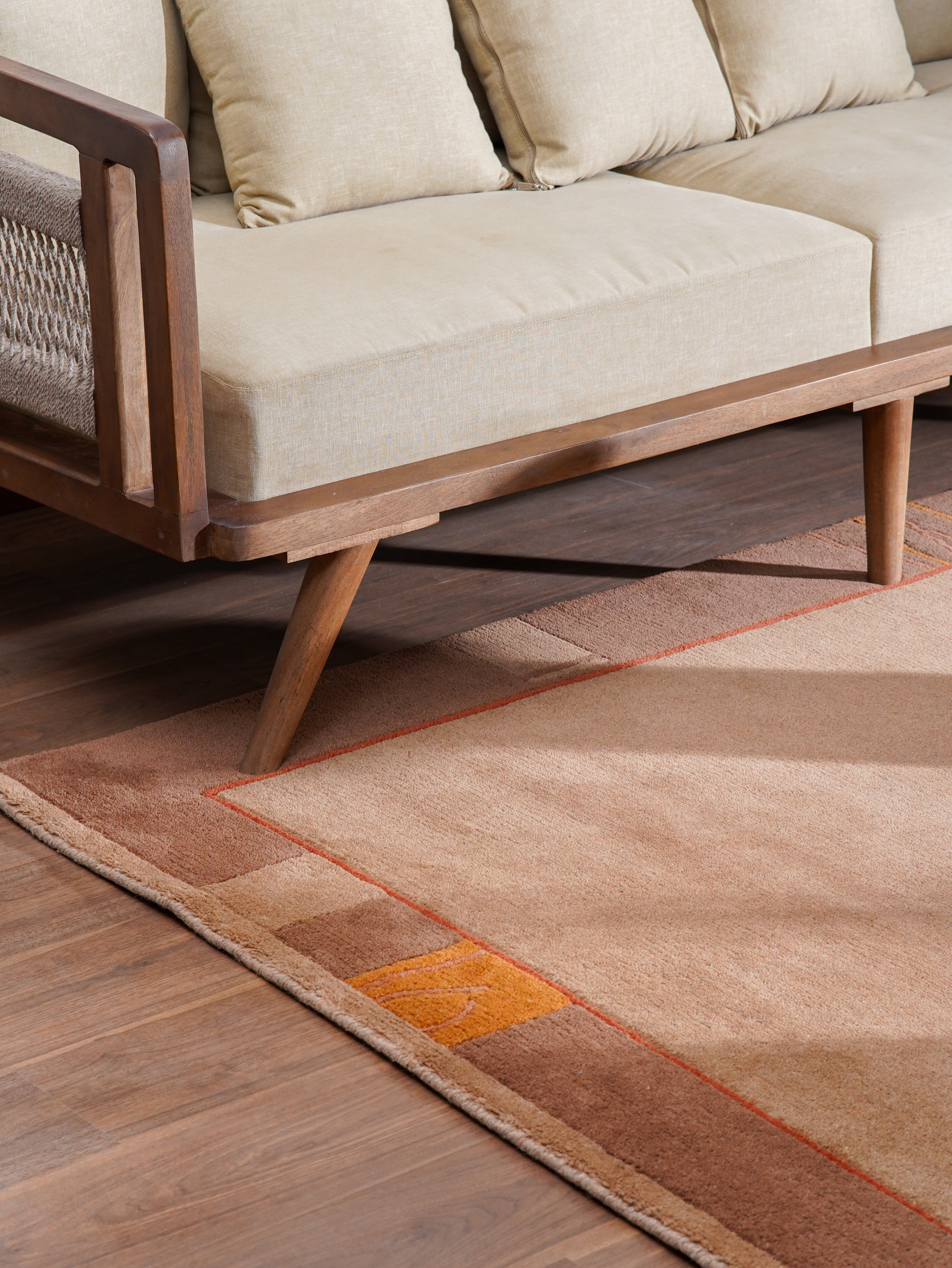Hand Knotted Soliloquy Rug - Premium Wool Area Rug for Living Room, Bedroom & Dining Room - Elegant Home Decor & Cozy Floor Covering