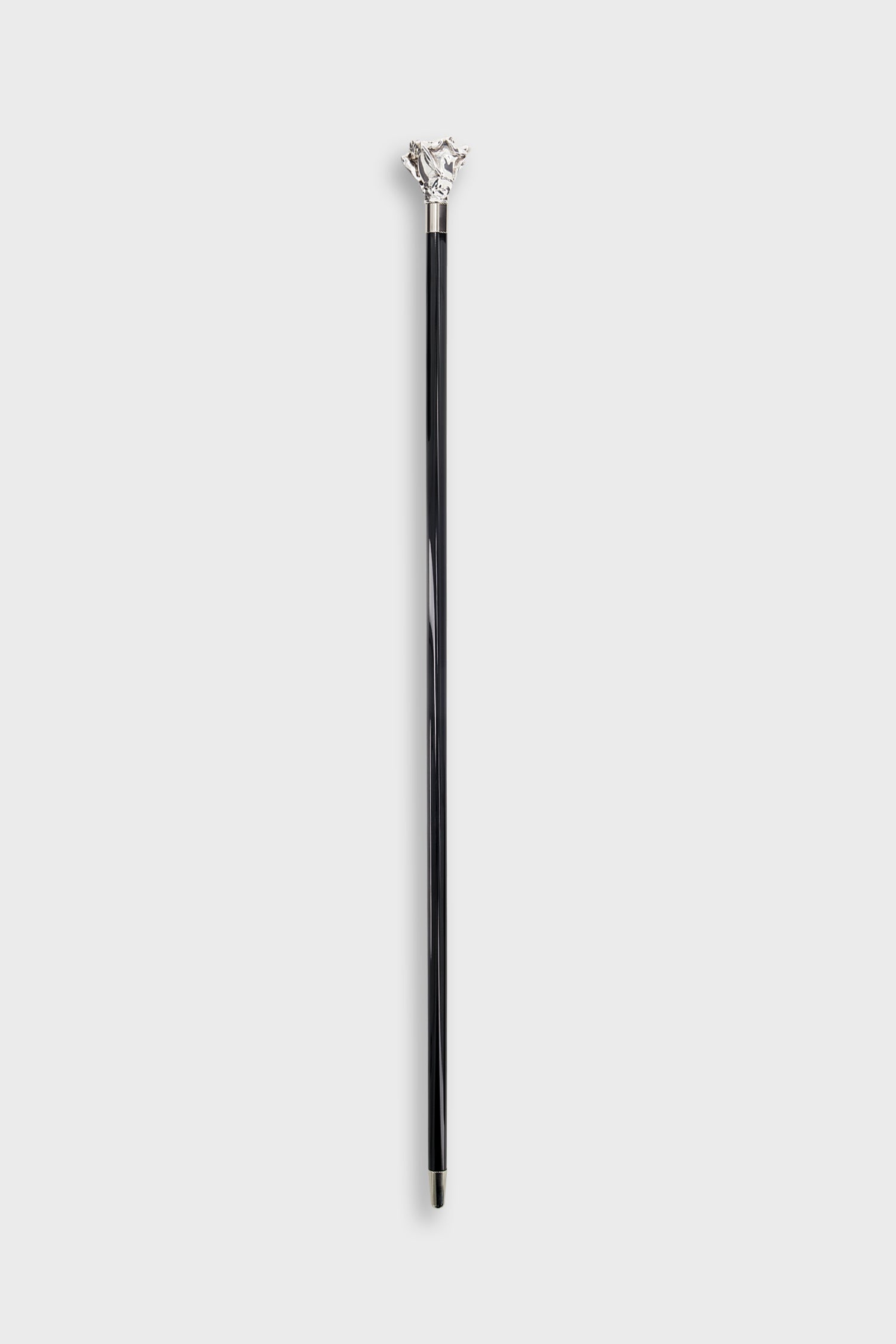 Pasotti Luxury Black and Silver Rose Cane - Elegant Walking Stick for Men & Women, Perfect for Weddings, Fashion Accessories, and Mobility Support