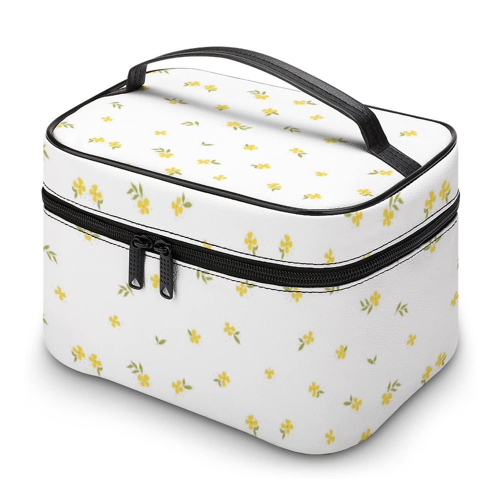 Vibrant Floral Makeup Bag for Women - Large Travel Cosmetic Organizer with Zipper, Spacious Toiletry Pouch for Makeup Storage | Perfect Gift for Mom, Girlfriend & Travel Essentials | Ideal for Vacation, Gym & Daily Use