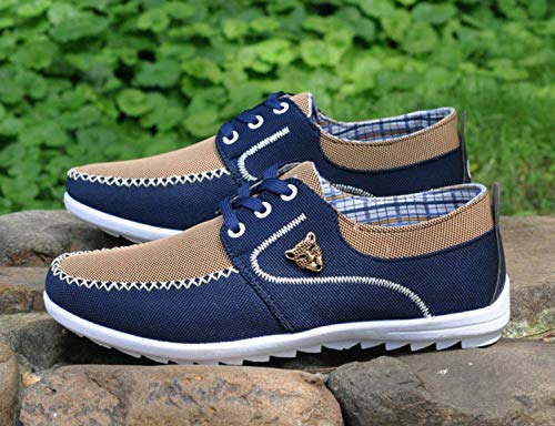 Men's Casual Canvas Shoes - Breathable Flat Jogging & Driving Sneakers for Everyday Wear | Perfect for Walking, Running Errands and Road Trips