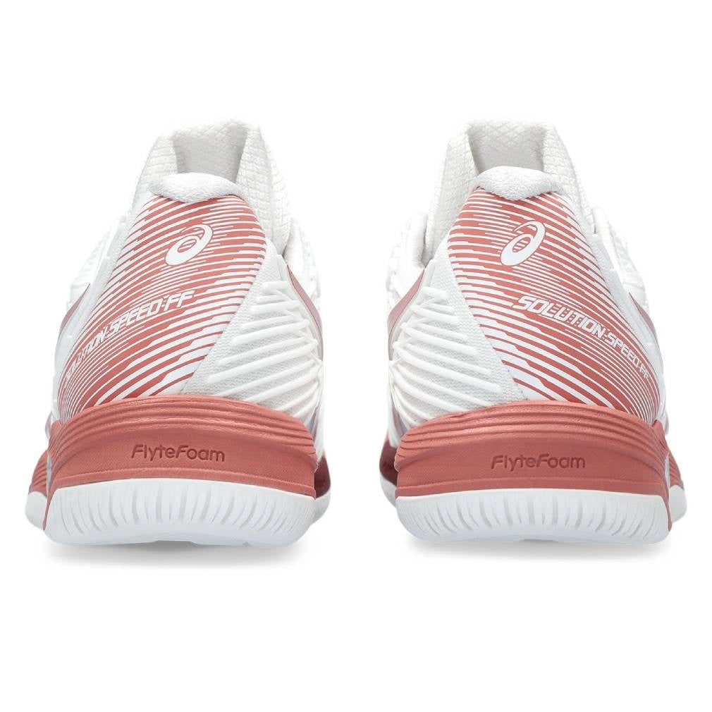ASICS Solution Speed FF 2 Women's Tennis Shoes - Lightweight Performance Court Shoes for Women (White/Light Garnet) | Perfect for Competitive Matches & Training Sessions
