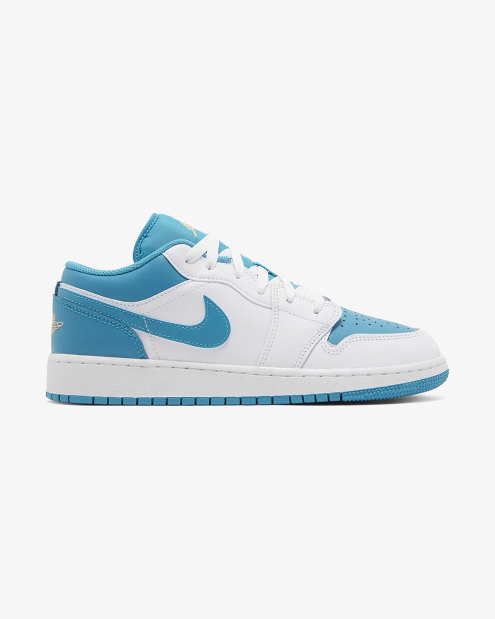 Nike Air Jordan 1 Low GS Sneakers in Aquatone Colorway - Comfortable Basketball Shoes for Women & Girls - Perfect for Casual Wear, Sports & Street Fashion