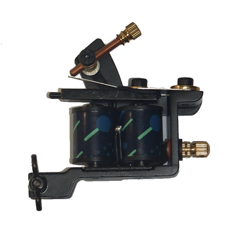 Emalla Black Shader Coil Machine for Tattoo Artists - Professional Tattoo Shading Gun with Quiet Motor & Smooth Performance - Perfect for Tattoo Studios, Home Use & Professional Tattooing