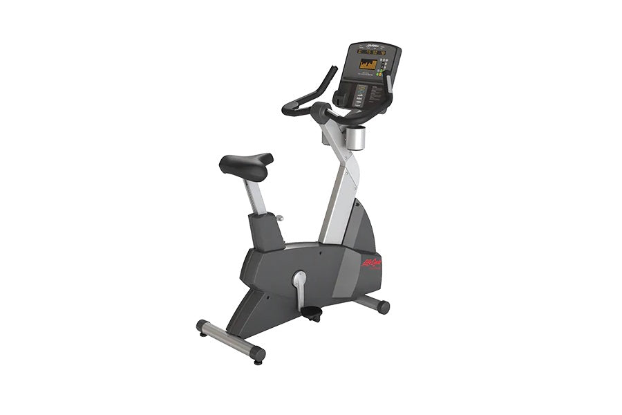 Life Fitness Club Series Classic Upright Lifecycle Exercise Bike - Commercial Grade Home Gym Equipment for Cardio Workouts | Perfect for Home Fitness & Small Studios (Summer Sale)