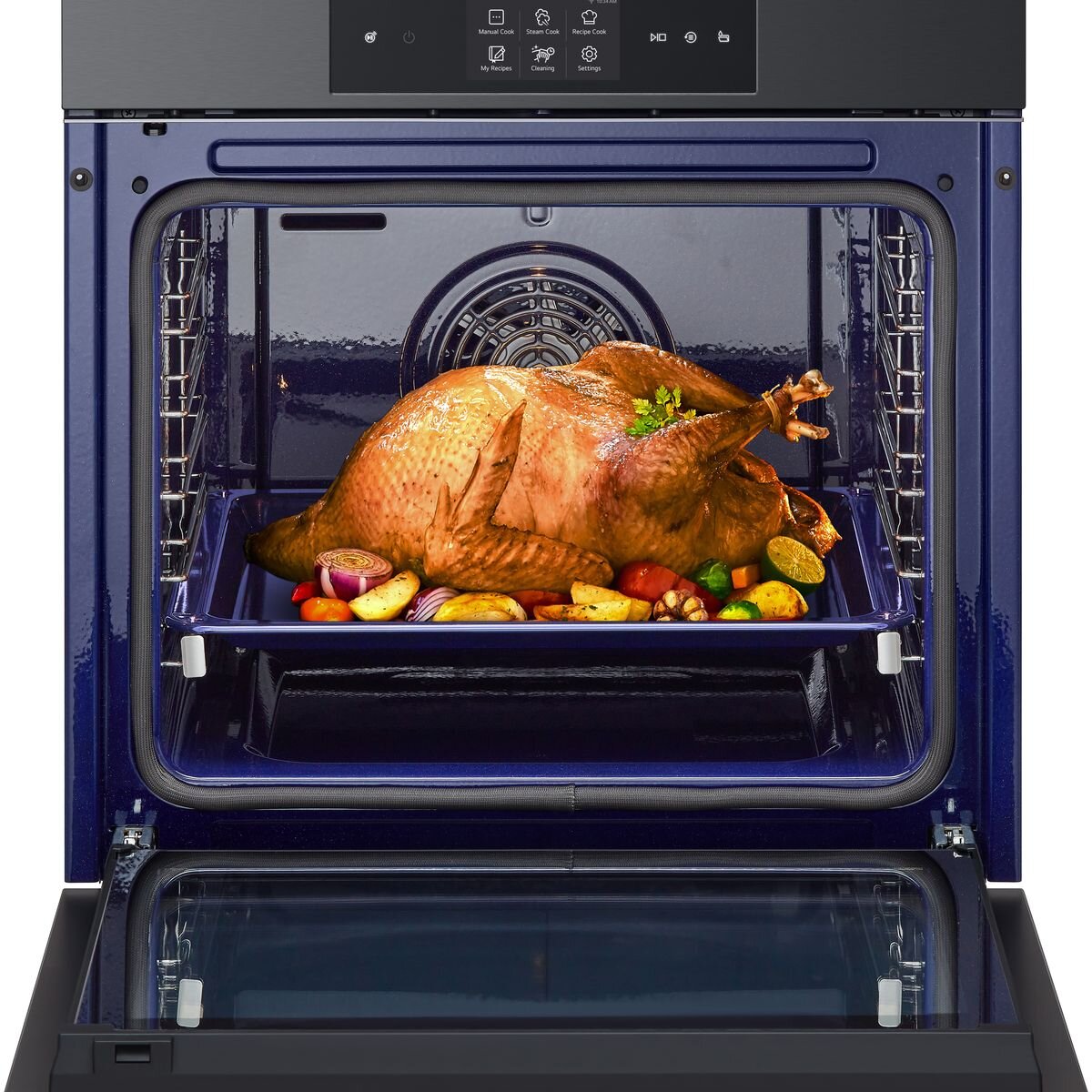 LG 60cm InstaView Series 9 Steam Oven BO609T2MB4 - Black Built-in Smart Oven with Steam Cooking & InstaView Window for Modern Kitchens | Perfect for Baking, Roasting & Healthy Meal Prep
